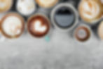 A top view of coffee cups